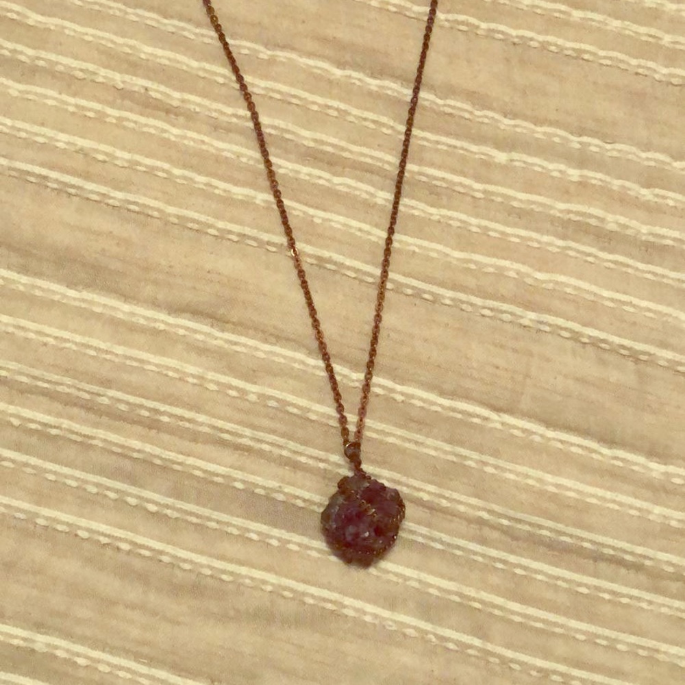 Amethyst long necklace